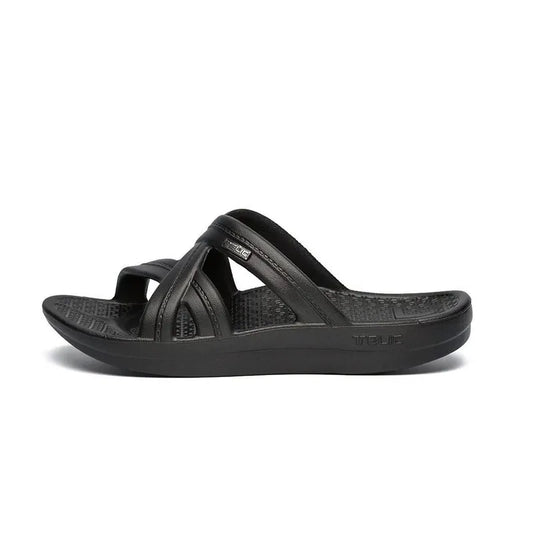 Mallory Arch Support Sandals - Midnight Black