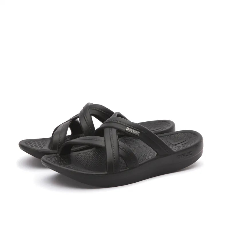Mallory Arch Support Sandals - Midnight Black