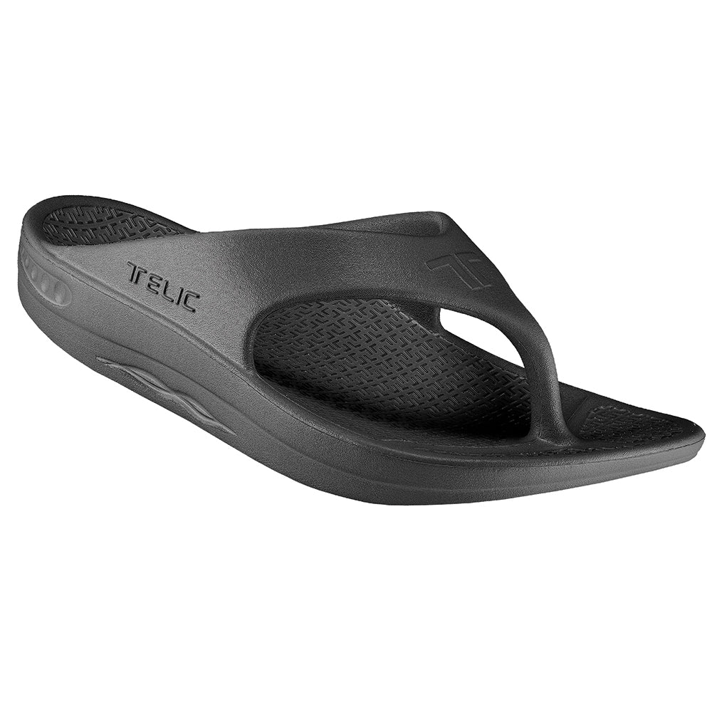 Energy Arch Support Thongs - Midnight Black